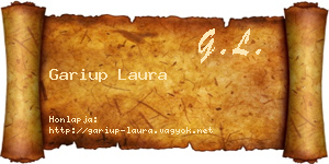 Gariup Laura névjegykártya